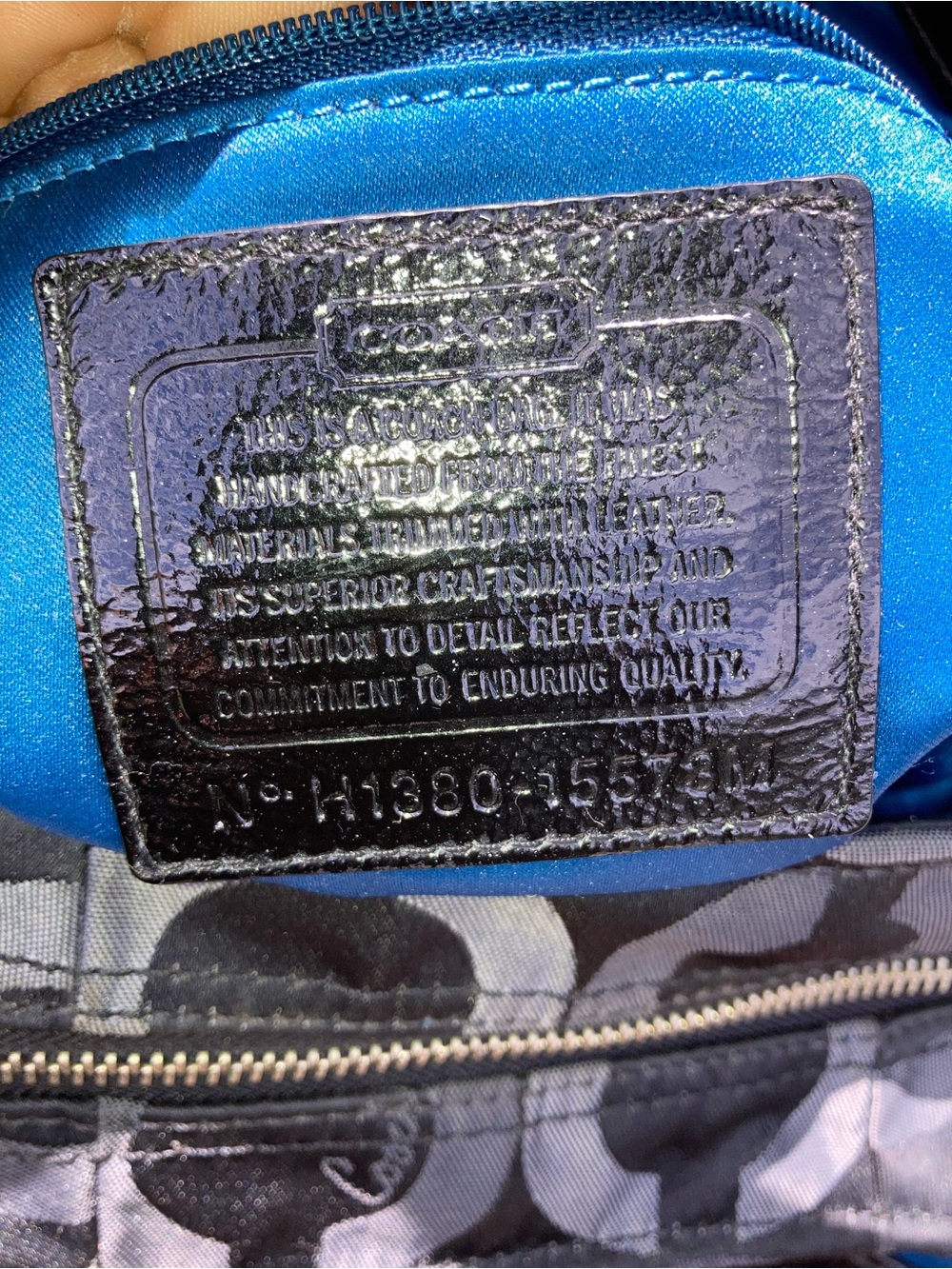 Coach Black & Charcoal Signature Hobo Bag - Picture 9 of 12